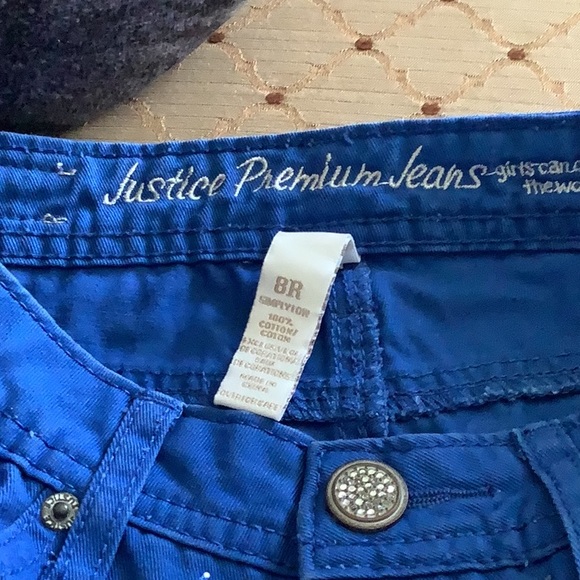Justice premium shorts with rhinestones. Size 8R. Even has decorative bu… - Picture 10 of 11